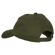 Number 1 Dad Outline Words Embroidered Unstructured Dyed Cotton Cap