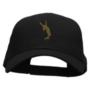 Serve Man with Ball Embroidered Low Profile Cap - Black OSFM