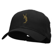 Serve Man with Ball Embroidered Low Profile Cap - Black OSFM