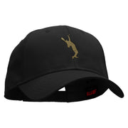 Serve Man with Ball Embroidered Low Profile Cap - Black OSFM