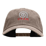 Utah Spiral Embroidered Unstructured Cotton Cap