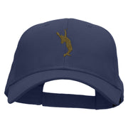 Serve Man with Ball Embroidered Low Profile Cap - Navy OSFM