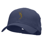 Serve Man with Ball Embroidered Low Profile Cap - Navy OSFM