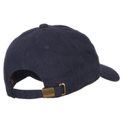 Number 1 Dad Outline Words Embroidered Unstructured Dyed Cotton Cap