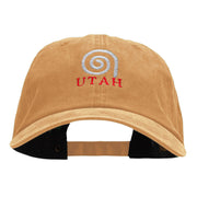 Utah Spiral Embroidered Unstructured Cotton Cap