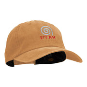 Utah Spiral Embroidered Unstructured Cotton Cap