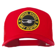 US Army Aviation Patched Mesh Cap