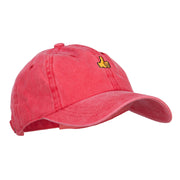 Mini Thumbs Up Embroidered Unstructured Dyed Cap