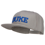 3D DUKE Embroidered Flat Bill Cotton Snapback