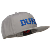 3D DUKE Embroidered Flat Bill Cotton Snapback