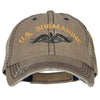 US Submarine Embroidered Low Profile Cotton Mesh Cap