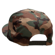 Classic Cruiser Car 5 Panel Camouflage Flat Bill Snapback Cap - Camo OSFM