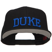 3D DUKE Embroidered Flat Bill Cotton Snapback