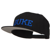 3D DUKE Embroidered Flat Bill Cotton Snapback