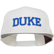 3D DUKE Embroidered Flat Bill Cotton Snapback