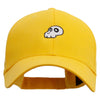 Mario turtle skull Embroidered Solid Cotton Twill Low Profile Strap Cap - Yellow OSFM