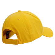 Mario turtle skull Embroidered Solid Cotton Twill Low Profile Strap Cap - Yellow OSFM