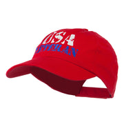 USA Veteran Camo Embroidered Cap