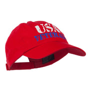 USA Veteran Camo Embroidered Cap