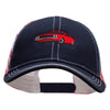 Red American Muscle Car USA Flag Cotton Twill Mesh Cap - Flag OSFM