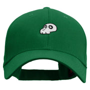 Mario turtle skull Embroidered Solid Cotton Twill Low Profile Strap Cap - Kelly OSFM