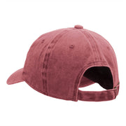 Finished Embellished Phrase Embroidered Unstructured Cotton Cap