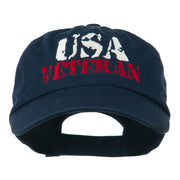 USA Veteran Camo Embroidered Cap