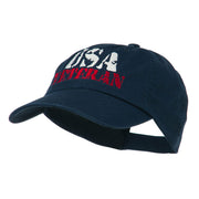 USA Veteran Camo Embroidered Cap