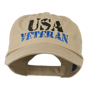 USA Veteran Camo Embroidered Cap