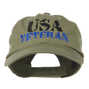 USA Veteran Camo Embroidered Cap