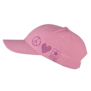 US Army Woman's Peace Love Military Cap