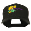 USA State Oregon Flowers Embroidered Low Profile Cap