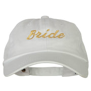 Glitter Bride Embroidered Unstructured Washed Cap