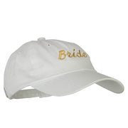 Glitter Bride Embroidered Unstructured Washed Cap