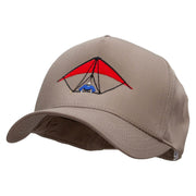 Hang Gliding 5 Panel Pro Style Brushed Cap - Khaki OSFM