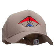 Hang Gliding 5 Panel Pro Style Brushed Cap - Khaki OSFM