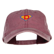 Super D Embroidered Washed Cap