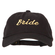 Glitter Bride Embroidered Unstructured Washed Cap