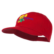 USA State Oregon Flowers Embroidered Low Profile Cap