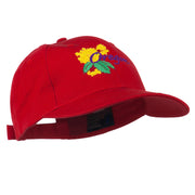 USA State Oregon Flowers Embroidered Low Profile Cap