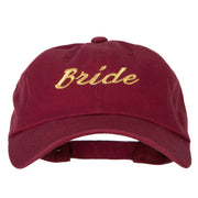 Glitter Bride Embroidered Unstructured Washed Cap