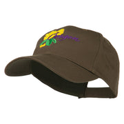 USA State Oregon Flowers Embroidered Low Profile Cap