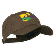 USA State Oregon Flowers Embroidered Low Profile Cap