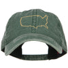 United States Outline Map Embroidered Washed Cap