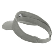 Mario Turtle Skull Embroidered Brushed Sports Visor - Grey OSFM