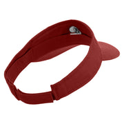 Mario Turtle Skull Embroidered Brushed Sports Visor - Maroon OSFM