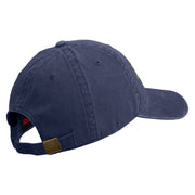 U.S. Army 28th Infantry Division Embroidered Washed Solid Pigment Dyed Cotton Twill Brass Buckle Cap - Navy OSFM