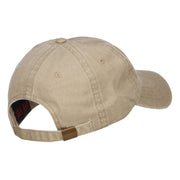 United States Map Embroidered Washed Cap