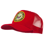 US Army Retired Circle Patched Mesh Cap