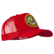 US Army Retired Circle Patched Mesh Cap